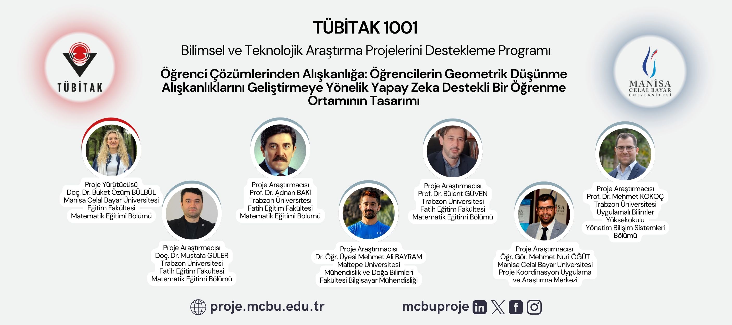 TÜBİTAK 1001 Öğrenci Çözümlerinden Alışkanlığa: Öğrencilerin Geometrik Düşünme Alışkanlıklarını Geliştirmeye Yönelik Yapay Zeka Destekli Bir Öğrenme Ortamının Tasarımı